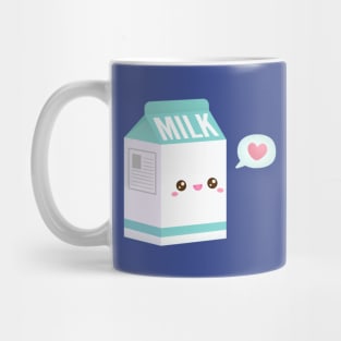 Cute Milk Carton, I Love Milk Mug